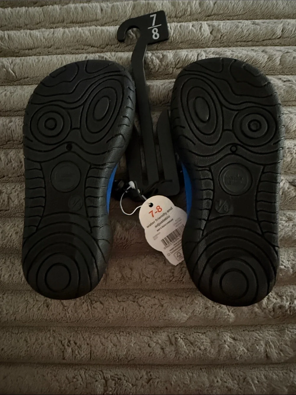 wonder nation Blue, Orange and Teal Kids Water Shoes